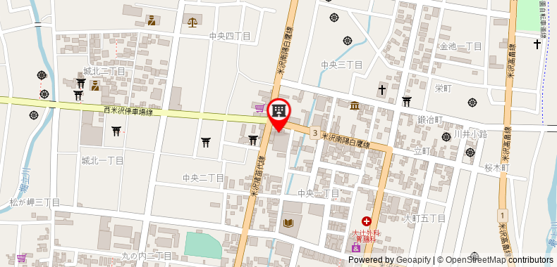 在地图上查看Tokyo Dai-ichi Hotel Yonezawa