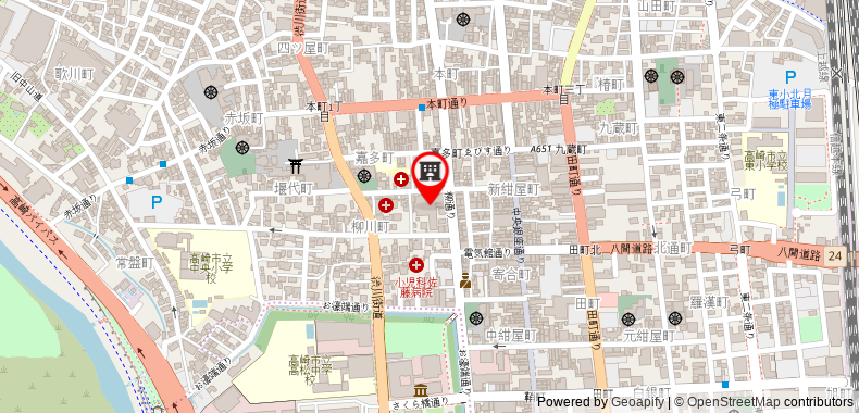 Bản đồ đến Khách sạn Takasaki View