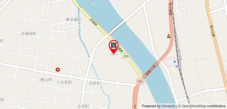 Bản đồ đến Haginoyado Tomoe Ryokan