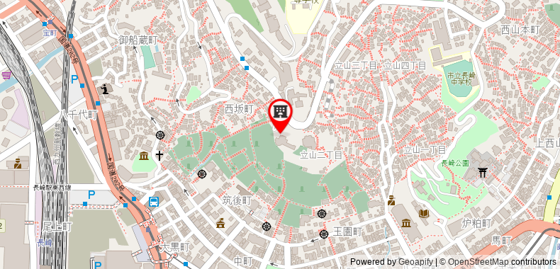 Hotel Nagasaki on maps