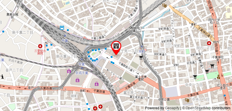 在地图上查看千葉站前大和ROYNET酒店