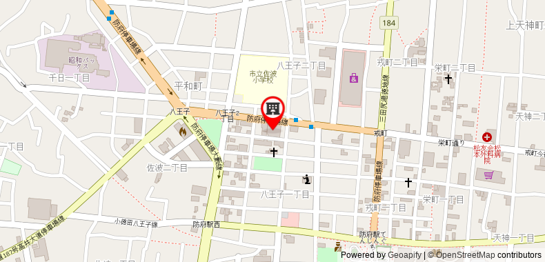 在地图上查看APA Hotel (Yamaguchi Hofu)
