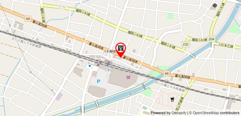 Bản đồ đến Khách sạn Super Toyama Imizu