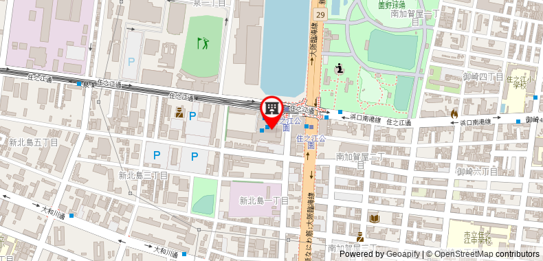 Bản đồ đến Khách sạn Osaka Joytel