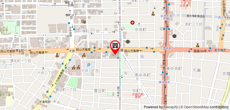 Bản đồ đến Abisu Inn Okayama