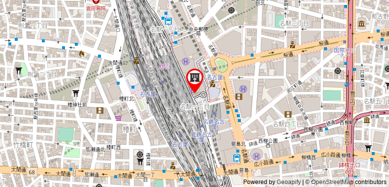 Bản đồ đến Khách sạn Nagoya Marriott Associa