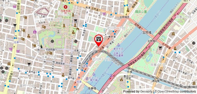 在地图上查看MIMARU SUITES TOKYO ASAKUSA