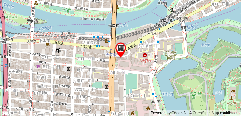 Bản đồ đến Khách sạn Keihan Tenmabashi