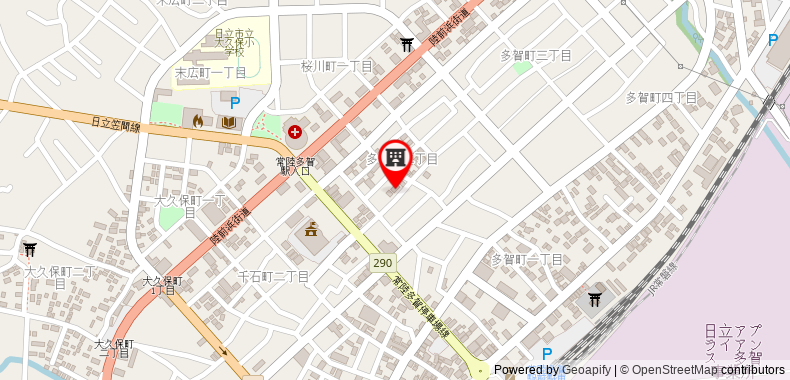 Hotel Route Inn Hitachitaga on maps
