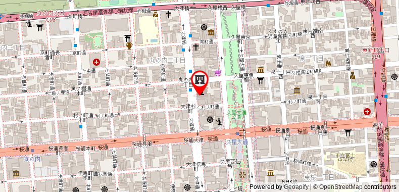 Bản đồ đến Khách sạn APA Nagoya Sakae Kita