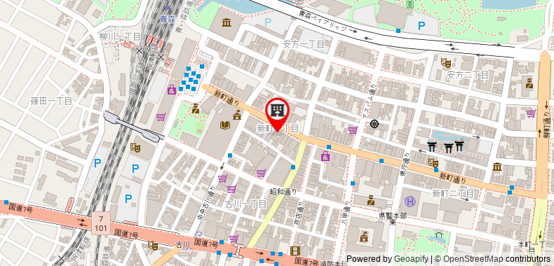 Bản đồ đến Khách sạn MYSTAYS Aomori Station