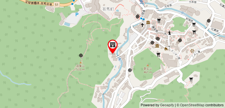 Bản đồ đến Khách sạn Gekkoen Yugetsusanso