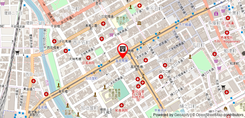 Bản đồ đến Khách sạn Hokke Club Kagoshima