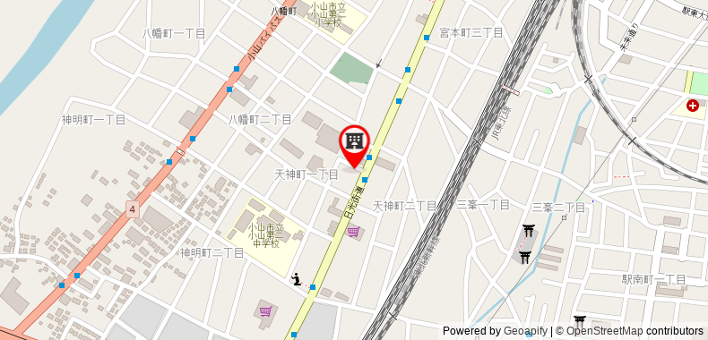 Bản đồ đến Khách sạn R9 The Yard Oyama Tenjin