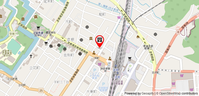 Bản đồ đến Khách sạn Estacion Hikone