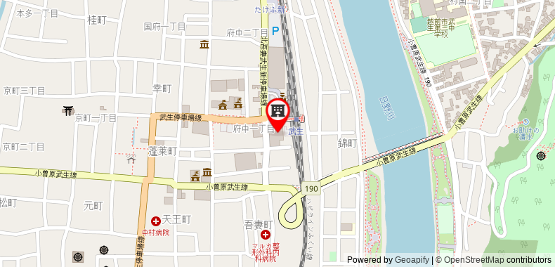 Bản đồ đến Khách sạn Crown Hills Takefu