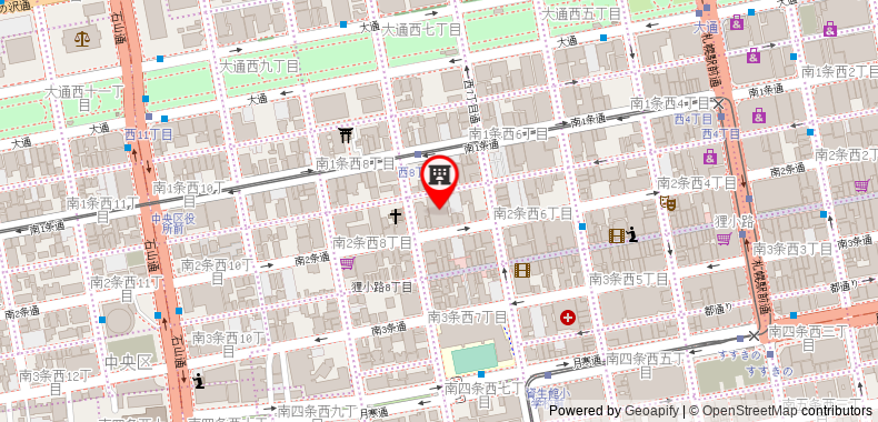 Bản đồ đến Khách sạn APA Sapporo