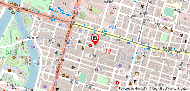 Bản đồ đến Khách sạn Hiroshima Kokusai