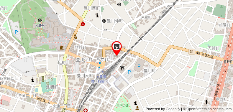 Hotel Crown Hills Toyokawa on maps