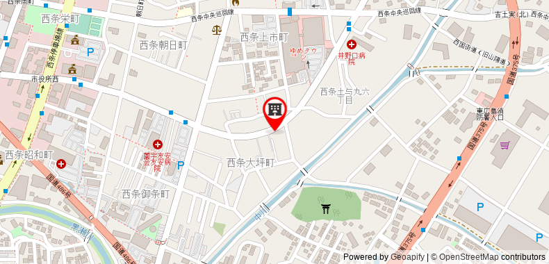 Bản đồ đến Khách sạn Higashihiroshima Hills Saijo