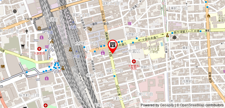 Bản đồ đến Khách sạn REF Omiya by VESSEL S