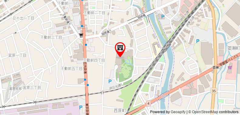 Utsunomiya Grand Hotel on maps
