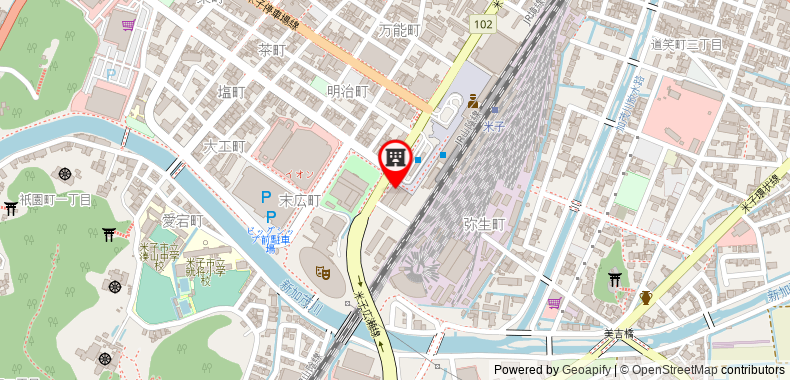 Bản đồ đến Khách sạn Harvest In Yonago