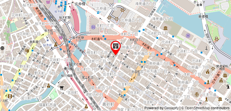 在地图上查看橫濱平和廣場酒店