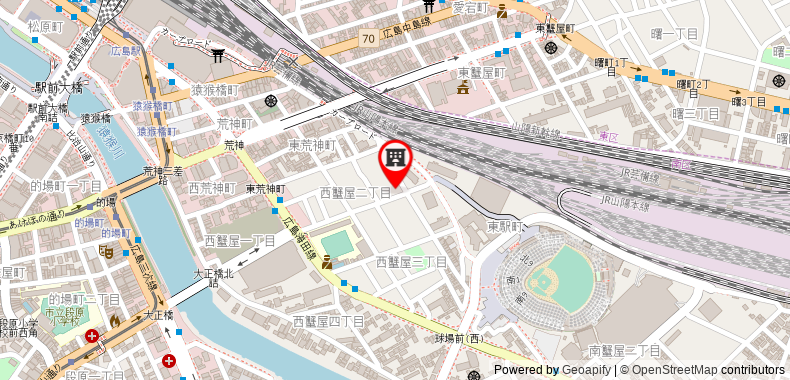 Bản đồ đến RED HELMET House & Sports Bar Hiroshima