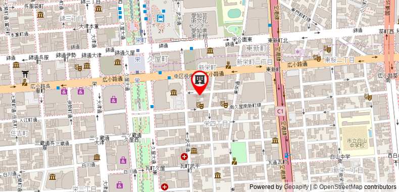 Bản đồ đến Khách sạn R&B Nagoya-Sakaehigashi