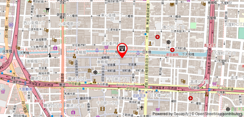 Bản đồ đến Best location of Namba/Dotonbori, 2BR for 7 pax