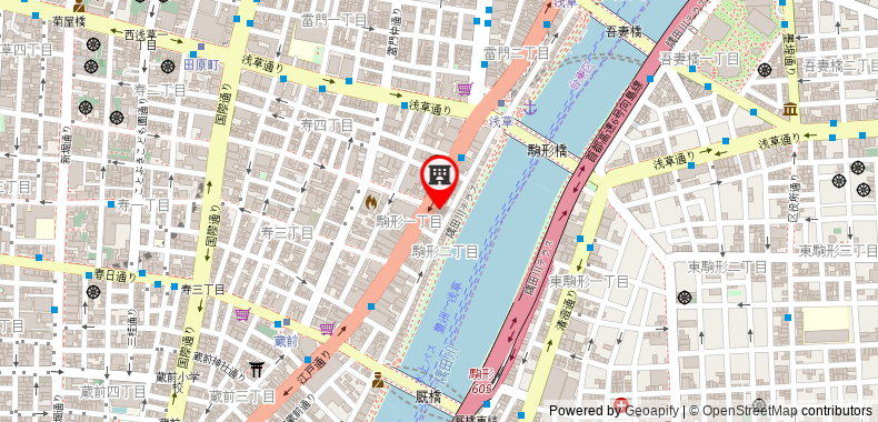 Bản đồ đến Khách sạn LiveMax Asakusa Ekimae