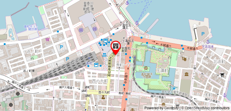 Bản đồ đến Khách sạn Areaone Takamatsu