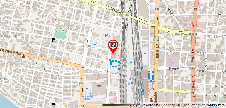 在地图上查看福島站前里士滿酒店