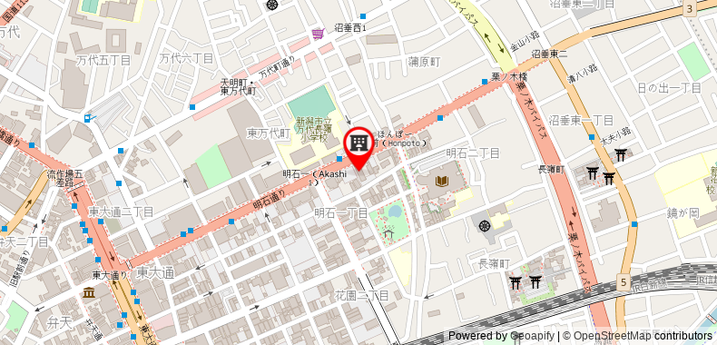 Bản đồ đến Khách sạn Super Niigata