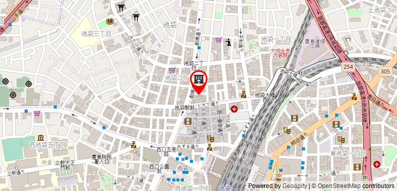 Bản đồ đến Khách sạn Ikebukuro Royal