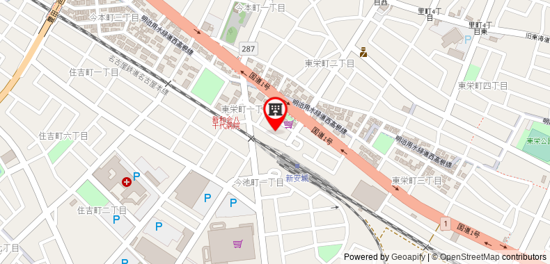 Bản đồ đến Khách sạn Abest Shin Anjo Ekimae