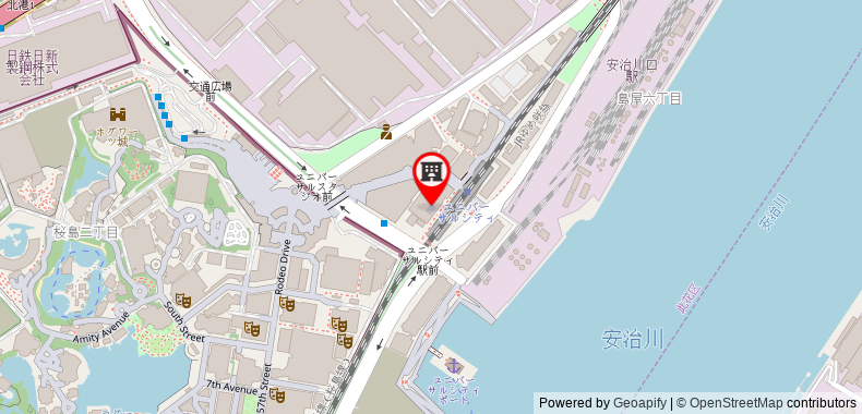 Bản đồ đến Khách sạn Keihan Universal Tower