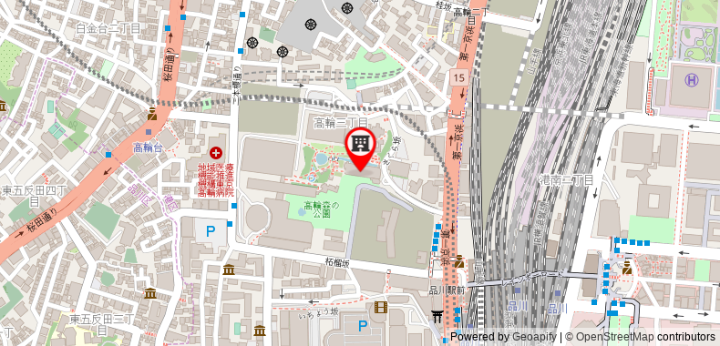 在地图上查看東京櫻花塔高輪皇家王子大酒店