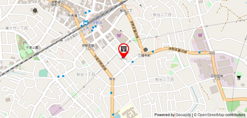 Bản đồ đến Khách sạn Isehara Dai-ichi