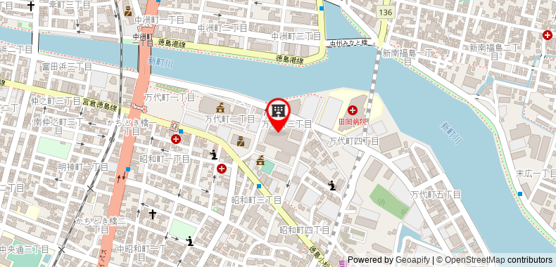 Tokushima Grandvrio Hotel on maps
