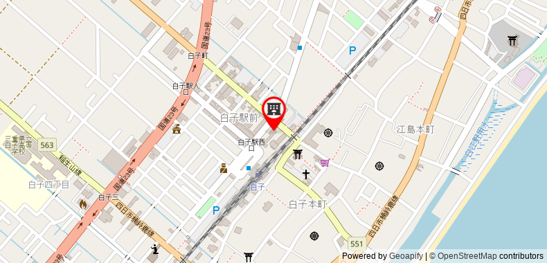 Bản đồ đến Khách sạn Shiroko Storia