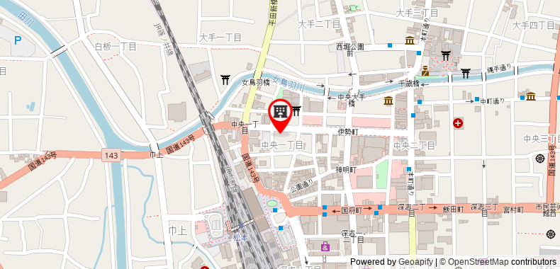在地图上查看松本站前色葉大飯店
