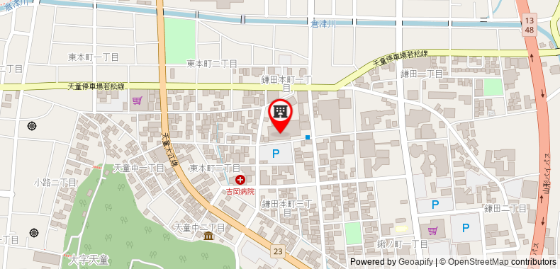 Bản đồ đến Khách sạn Takinoyu
