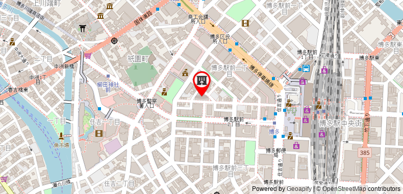The Royal Park Hotel Fukuoka on maps