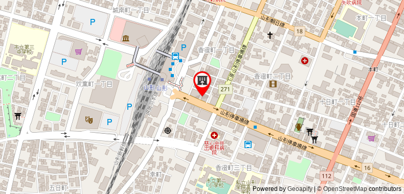 Bản đồ đến Khách sạn Comfort Yamagata
