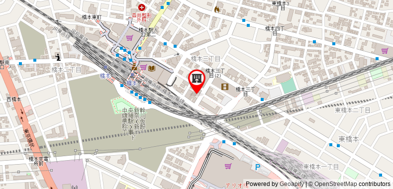 在地图上查看AI Hotel Hashimoto