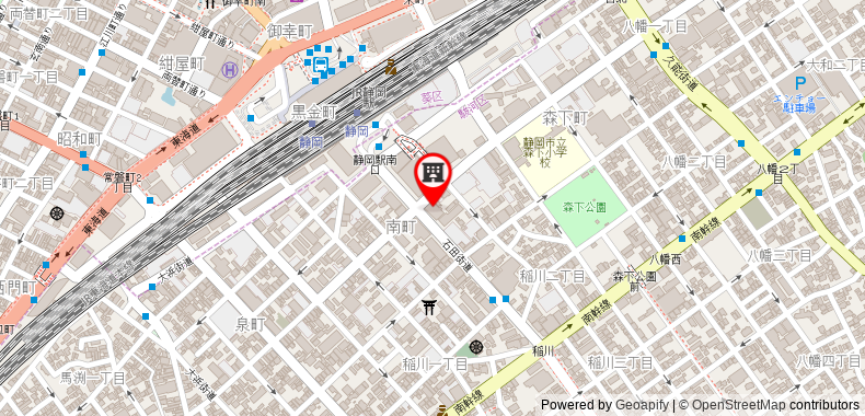 Bản đồ đến Khách sạn Shizutetsu Prezio Shizuoka Ekinan
