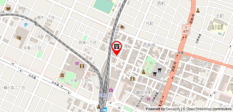 在地图上查看Hotel Livemax Yokkaichi-ekimae