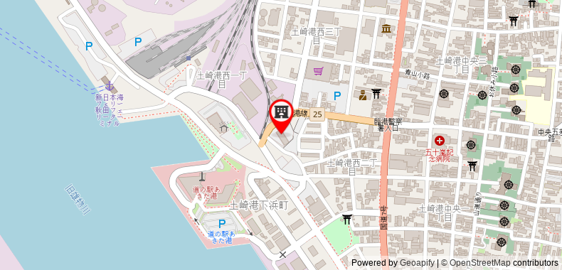在地图上查看露櫻酒店秋田土崎店